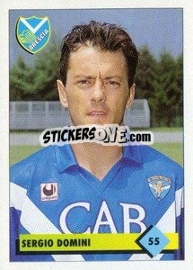 Sticker Sergio Domini - Calcio 1992-1993 - Merlin