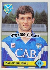 Sticker Ioan Ovidiu Sabau - Calcio 1992-1993 n. 59 - Merlin
