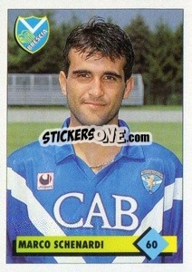 Sticker Marco Schenardi - Calcio 1992-1993 n. 60 - Merlin