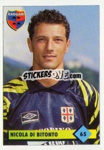 Figurina Nicola Di Bitonto - Calcio 1992-1993 - Merlin