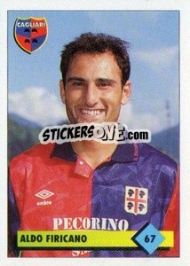 Sticker Aldo Firicano - Calcio 1992-1993 n. 67 - Merlin