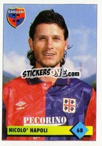 Sticker Nicolò Napoli - Calcio 1992-1993 n. 68 - Merlin