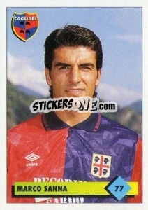 Sticker Marco Sanna - Calcio 1992-1993 n. 77 - Merlin