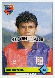 Sticker Luis Oliveira - Calcio 1992-1993 n. 82 - Merlin