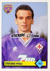Figurina Stefano Pioli - Calcio 1992-1993 - Merlin