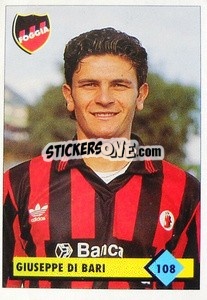 Sticker Giuseppe Di Bari - Calcio 1992-1993 n. 108 - Merlin
