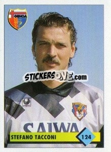 Sticker Stefano Tacconi - Calcio 1992-1993 n. 124 - Merlin