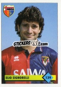 Sticker Elio Signorelli - Calcio 1992-1993 n. 139 - Merlin