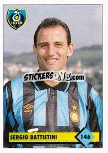 Sticker Sergio Battistini - Calcio 1992-1993 - Merlin