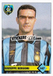 Figurina Giuseppe Bergomi - Calcio 1992-1993 - Merlin