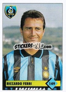Figurina Riccardo Ferri - Calcio 1992-1993 - Merlin