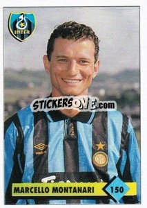 Sticker Marcello Montanari - Calcio 1992-1993 n. 150 - Merlin