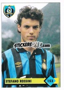 Sticker Stefano Rossini - Calcio 1992-1993 - Merlin