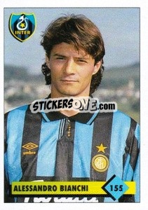 Figurina Alessandro Bianchi - Calcio 1992-1993 - Merlin