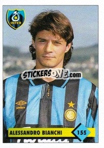 Sticker Alessandro Bianchi - Calcio 1992-1993 n. 155 - Merlin