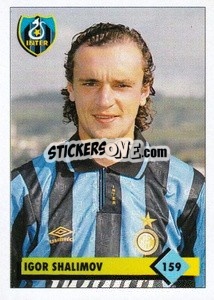 Sticker Igor Shalimov - Calcio 1992-1993 n. 159 - Merlin