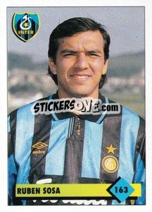 Sticker Ruben Sosa - Calcio 1992-1993 n. 163 - Merlin