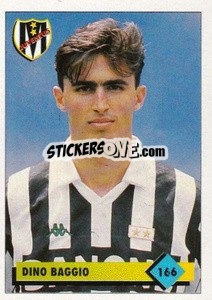 Sticker Dino Baggio - Calcio 1992-1993 n. 166 - Merlin