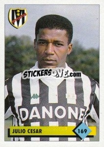 Sticker Julio Cesar - Calcio 1992-1993 n. 169 - Merlin