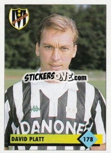 Sticker David Platt - Calcio 1992-1993 - Merlin