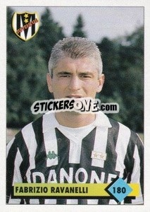 Sticker Fabrizio Ravanelli - Calcio 1992-1993 n. 180 - Merlin
