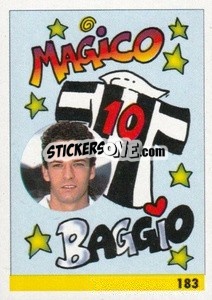 Figurina Magico 10 Baggio - Calcio 1992-1993 - Merlin