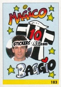 Sticker Magico 10 Baggio - Calcio 1992-1993 n. 183 - Merlin