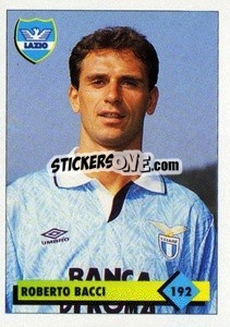 Cromo Roberto Bacci - Calcio 1992-1993 - Merlin