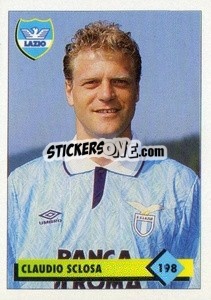 Figurina Claudio Sclosa - Calcio 1992-1993 - Merlin