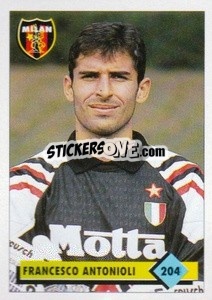 Sticker Francesco Antonioli - Calcio 1992-1993 n. 204 - Merlin