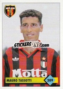Sticker Mauro Tassotti - Calcio 1992-1993 n. 209 - Merlin