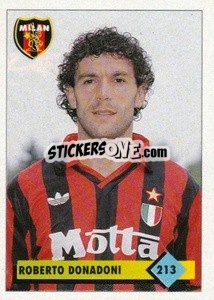 Figurina Roberto Donadoni - Calcio 1992-1993 - Merlin