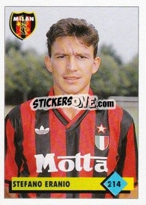 Figurina Stefano Eranio - Calcio 1992-1993 - Merlin