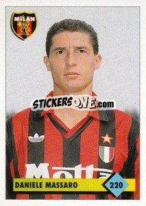 Cromo Daniele Massaro - Calcio 1992-1993 - Merlin