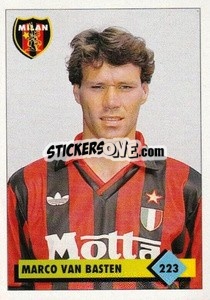 Sticker Marco Van Basten - Calcio 1992-1993 - Merlin
