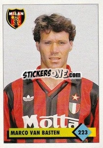 Figurina Marco Van Basten - Calcio 1992-1993 - Merlin