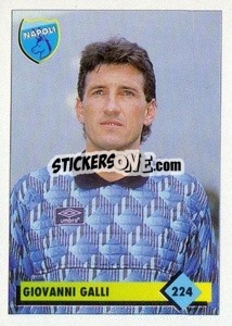 Figurina Giovanni Galli - Calcio 1992-1993 - Merlin