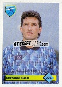 Sticker Giovanni Galli - Calcio 1992-1993 n. 224 - Merlin