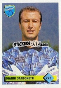 Figurina Gianni Sansonetti - Calcio 1992-1993 - Merlin