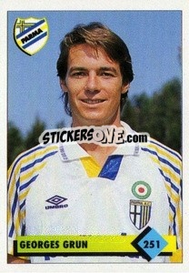 Figurina Georges Grun - Calcio 1992-1993 n. 251 - Merlin
