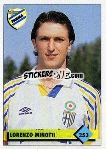 Figurina Lorenzo Minotti - Calcio 1992-1993 - Merlin