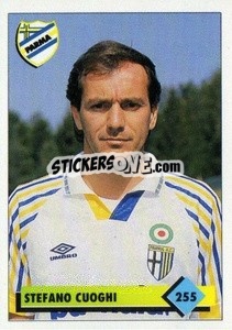 Sticker Stefano Cuoghi - Calcio 1992-1993 n. 255 - Merlin