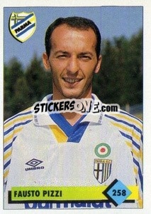 Sticker Fausto Pizzi - Calcio 1992-1993 - Merlin
