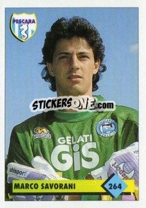 Sticker Marco Savorani - Calcio 1992-1993 - Merlin