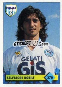 Sticker Salvatore Nobile - Calcio 1992-1993 - Merlin