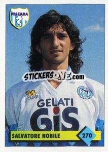 Sticker Salvatore Nobile - Calcio 1992-1993 n. 270 - Merlin