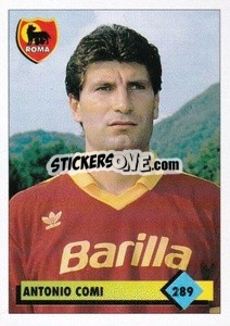 Figurina Antonio Comi - Calcio 1992-1993 - Merlin