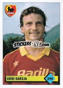 Sticker Luigi Garzja - Calcio 1992-1993 n. 290 - Merlin