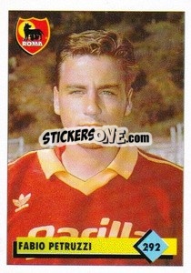 Sticker Fabio Petruzzi - Calcio 1992-1993 - Merlin