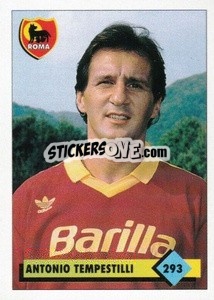 Sticker Antonio Tempestilli - Calcio 1992-1993 n. 293 - Merlin